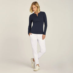 Long Sleeve Rib Henley Tee