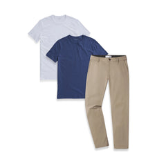 Bundle: 1 Pair of Tech Pants + 2 tees