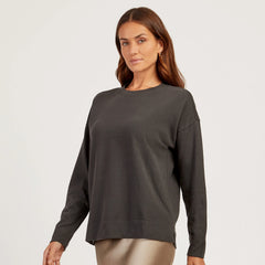 Cotton Jersey Oversized Long Sleeve Tee