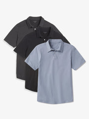 Jersey Sueded Polo 3-Pack