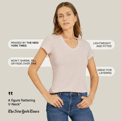 Fitted V-Neck Marcy Tee