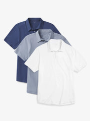 Jersey Sueded Polo 3-Pack
