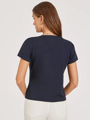 Everyday Cotton Relaxed V-Neck Tee