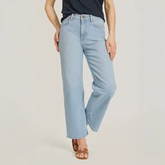 High Rise Cropped Straight Leg Hubert Jeans