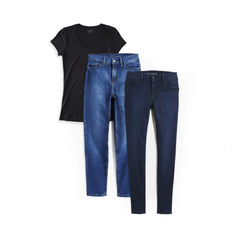 Bundle 01: 2 pair of Jeans + 1 Marcy Tee