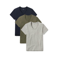 Relaxed V-Neck Marcy Tee 3-Pack