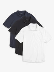 Jersey Sueded Polo 3-Pack