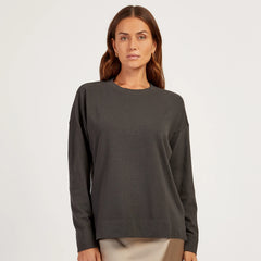 Cotton Jersey Oversized Long Sleeve Tee