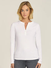 Long Sleeve Rib Henley Tee