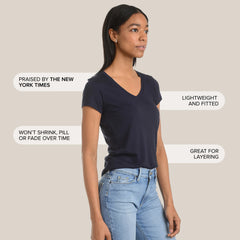 Fitted V-Neck Marcy Tee