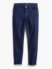 Mid Rise Slim Straight Laight Jeans