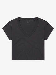 Everyday Cotton Deep V-Neck Tee