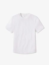 Cotton Waffle Curved Hem Crew