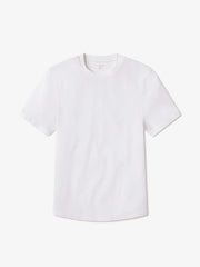 Cotton Waffle Curved Hem Crew