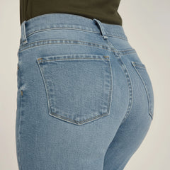 High Rise Cropped Straight Leg Hubert Jeans