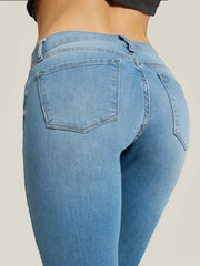 Mid Rise Slim Straight Logan Jeans