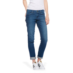 Mid Rise Slim Straight Laight Jeans