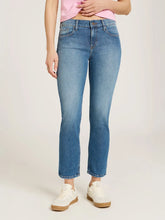 Mid Rise Slim Straight Ridge Jeans