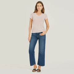 High Rise Cropped Straight Leg Gilmore Jeans