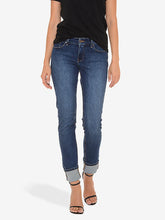 Mid Rise Slim Straight Ridge Jeans