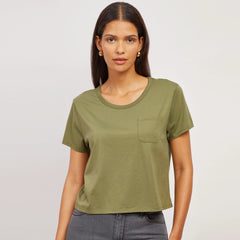 Everyday Cotton One Pocket Crew Tee