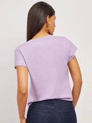 Everyday Cotton Deep V-Neck Tee