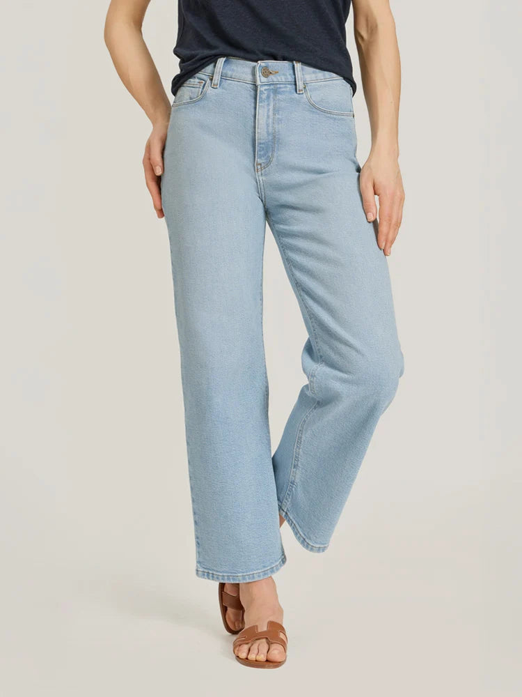 High Rise Cropped Straight Leg Hubert Jeans