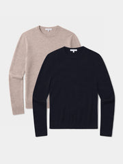 Classic Cashmere Crew Bergen Sweater 2-Pack