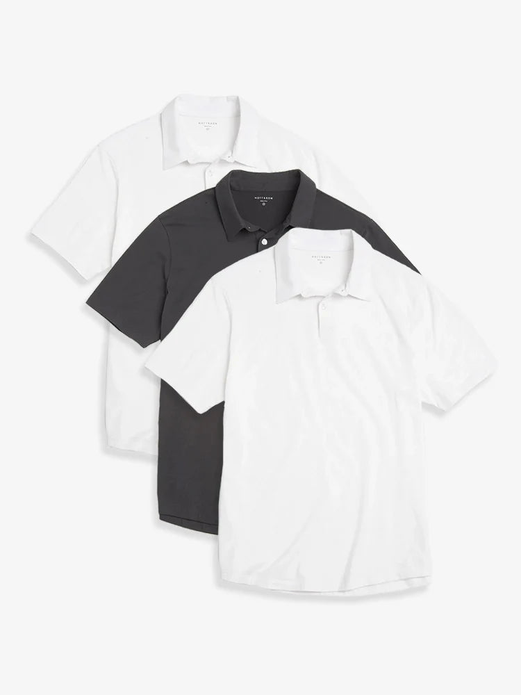 Jersey Sueded Polo 3-Pack