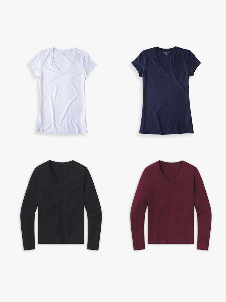Bundle 01: The V-neck Marcy Essentials 4-Pack