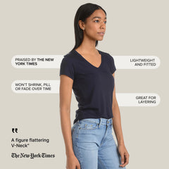 Fitted V-Neck Marcy Tee