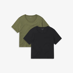 Everyday Cotton One Pocket Crew Tee 2-Pack