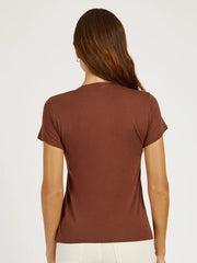 Fitted V-Neck Marcy Tee