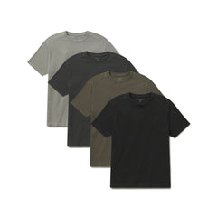 Cotton Jersey Oversized Tee 4-Pack