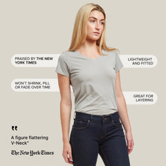 Fitted V-Neck Marcy Tee