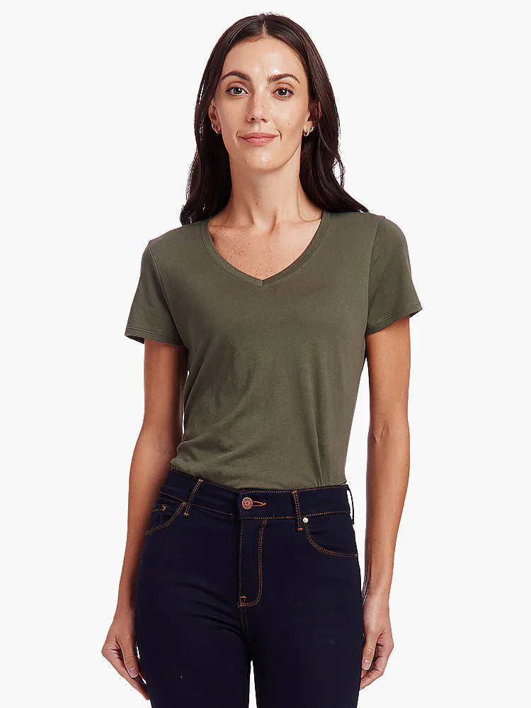 Fitted V-Neck Marcy Tee
