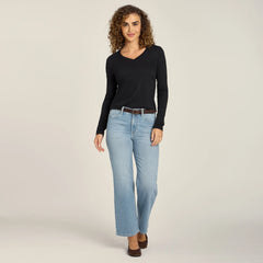 High Rise Cropped Straight Leg Hubert Jeans