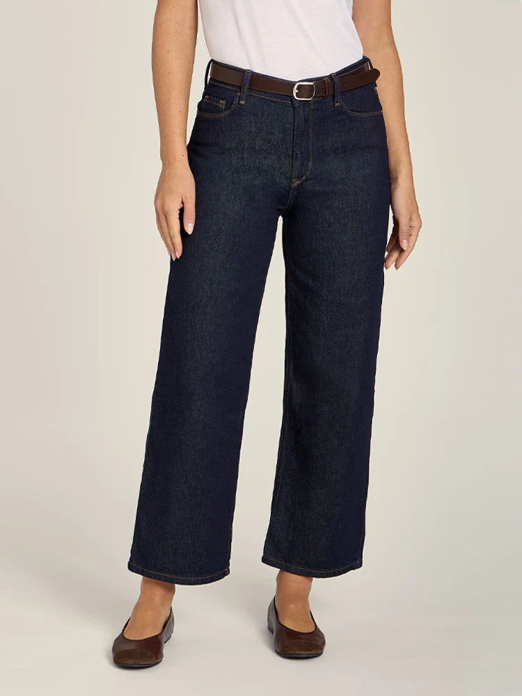 High Rise Cropped Straight Leg Gilmore Jeans