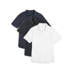 Jersey Sueded Polo 3-Pack