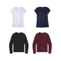 Bundle 01: The V-neck Marcy Essentials 4-Pack
