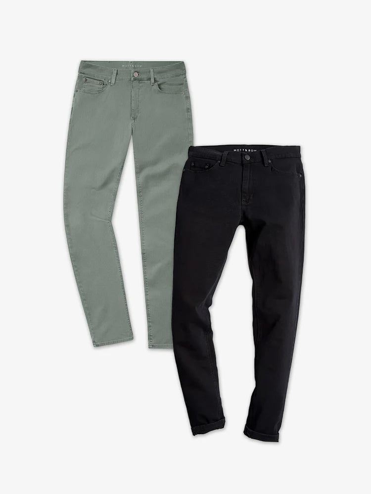 Slim Mercer and Slim Jay 2-Pack Jeans