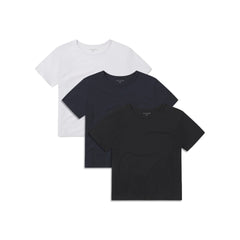 Cropped Fitted Crew Marcy Tee 3-Pack