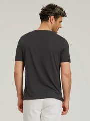Linen Blend Crew Tee