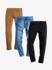 Skinny Mercer, Benson and Jay 3-Pack Jeans