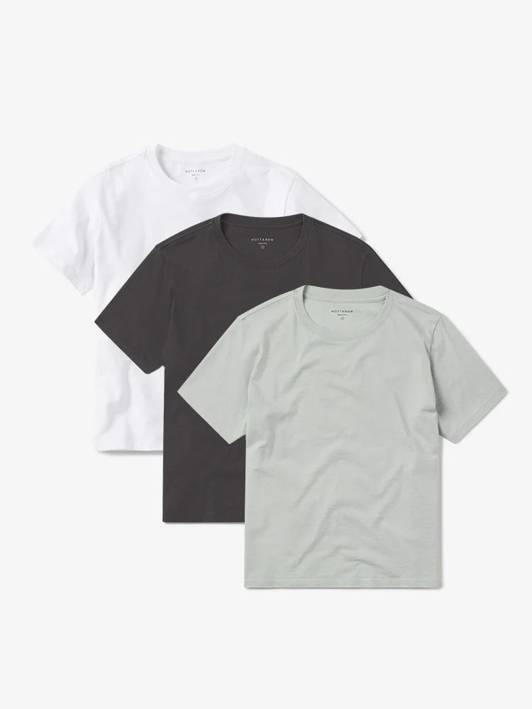 Everyday Cotton Crew Tee 3-Pack