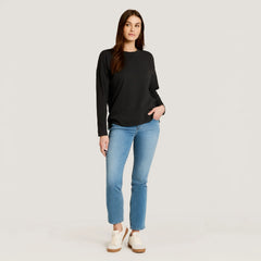 Cotton Jersey Oversized Long Sleeve Tee