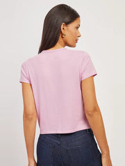 Cropped Fitted Crew Marcy Tee