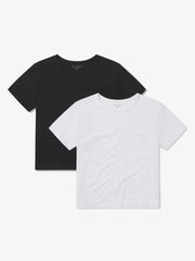 Cropped Fitted Crew Marcy Tee 2-Pack