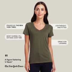 Fitted V-Neck Marcy Tee