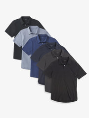 Jersey Sueded Polo 6-Pack